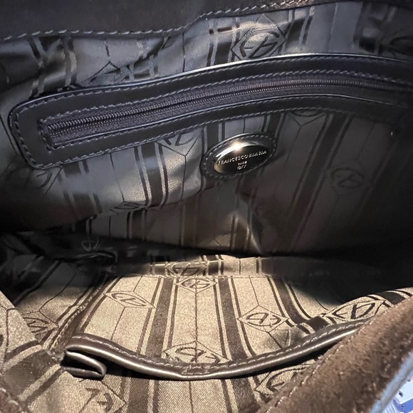 FRANCESCO BIASIA BROWN LEATHER BAG - Picture 8 of 15